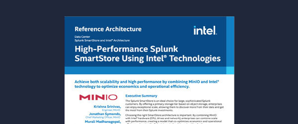 High-Performance Splunk SmartStore Using Intel Technologies